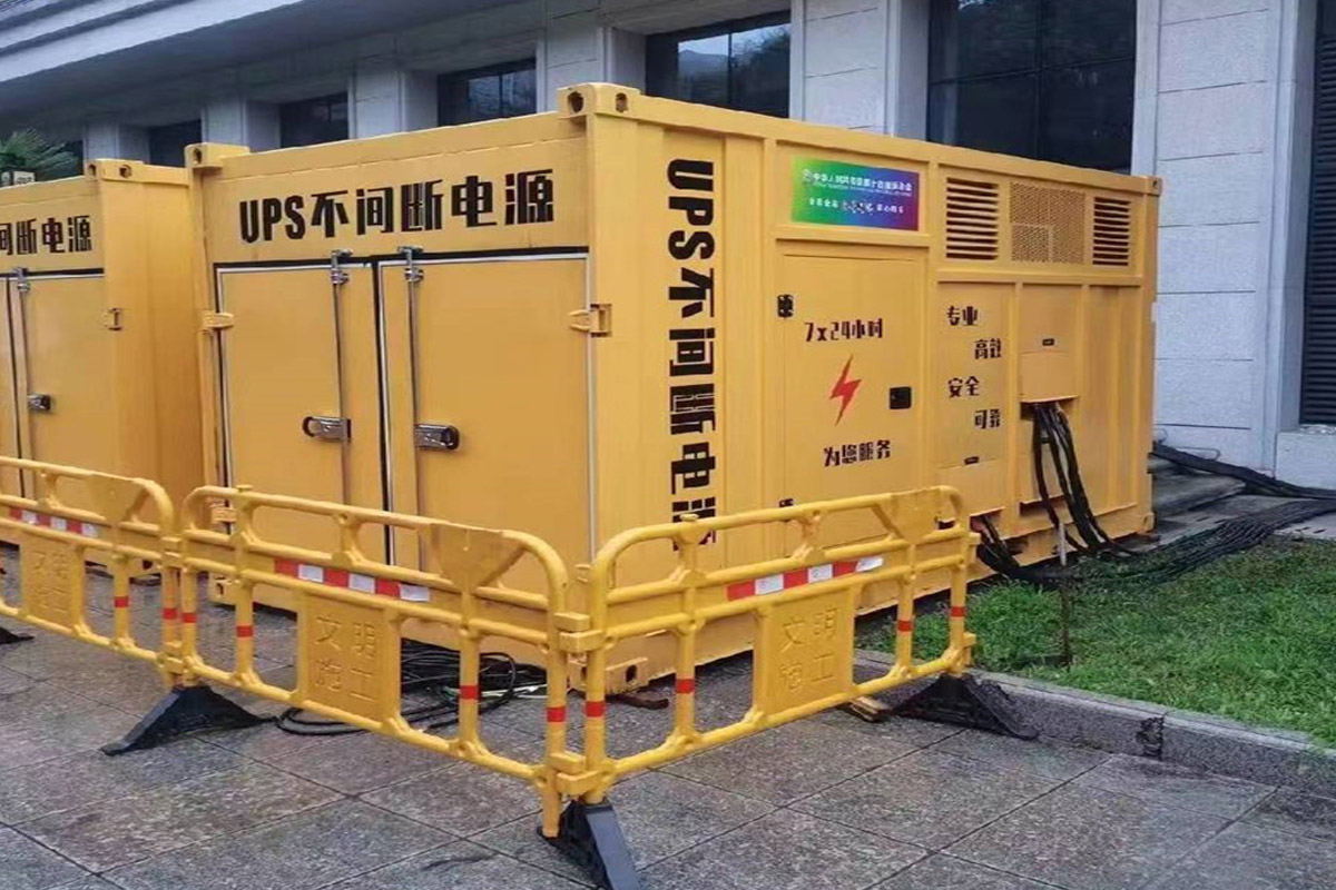 兴和发电机租赁施工现场